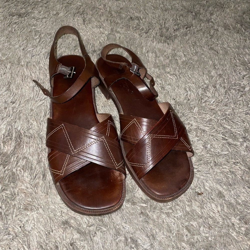 Etienne Aigner leather sandals